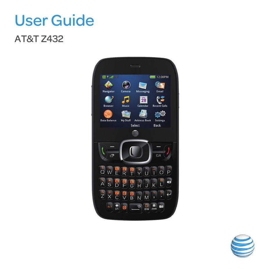 AT&T Z432 Cell Phone User Manual