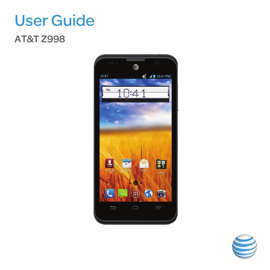 AT&T Z998 Cell Phone User Manual
