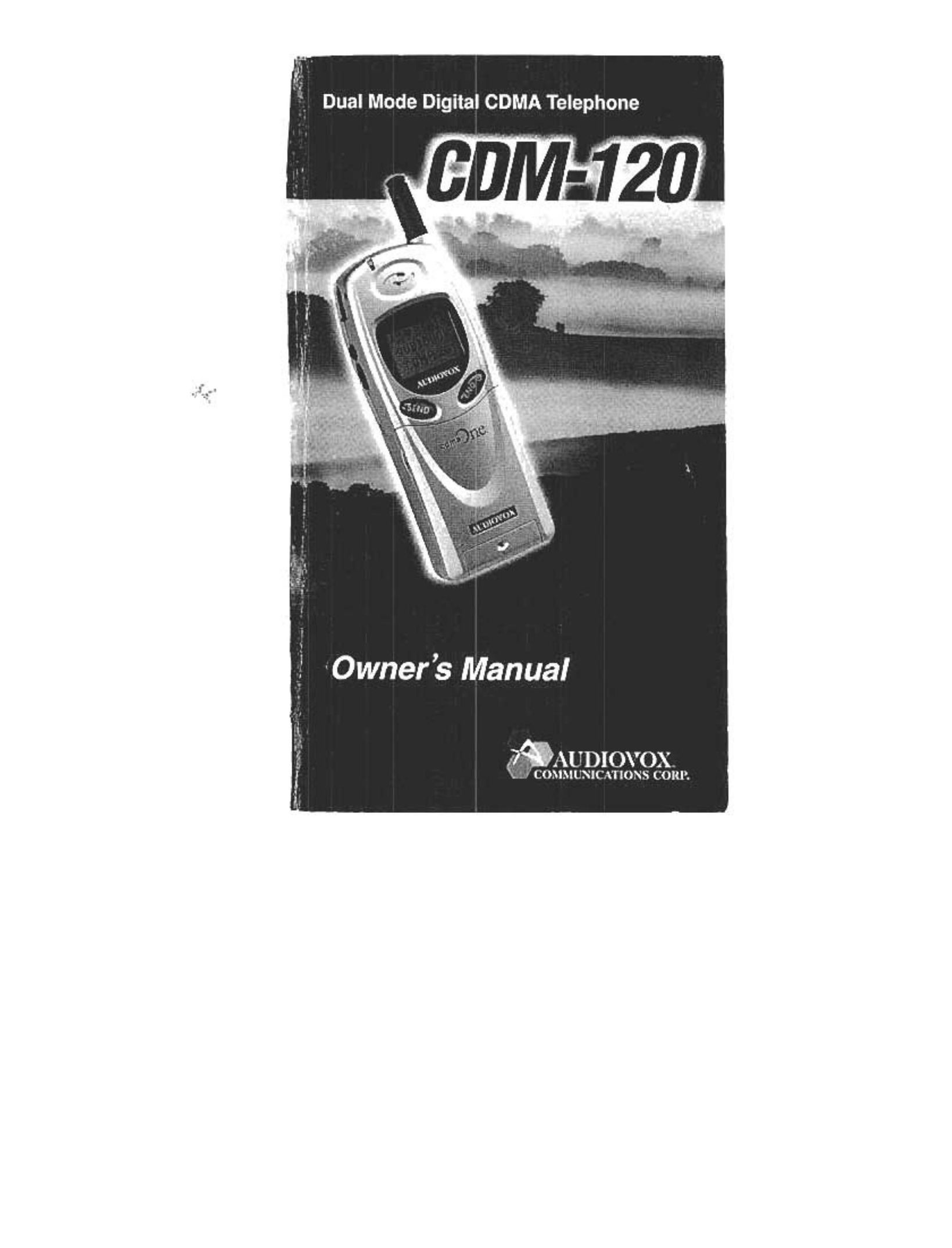 Audiovox CDM120 Cell Phone User Manual
