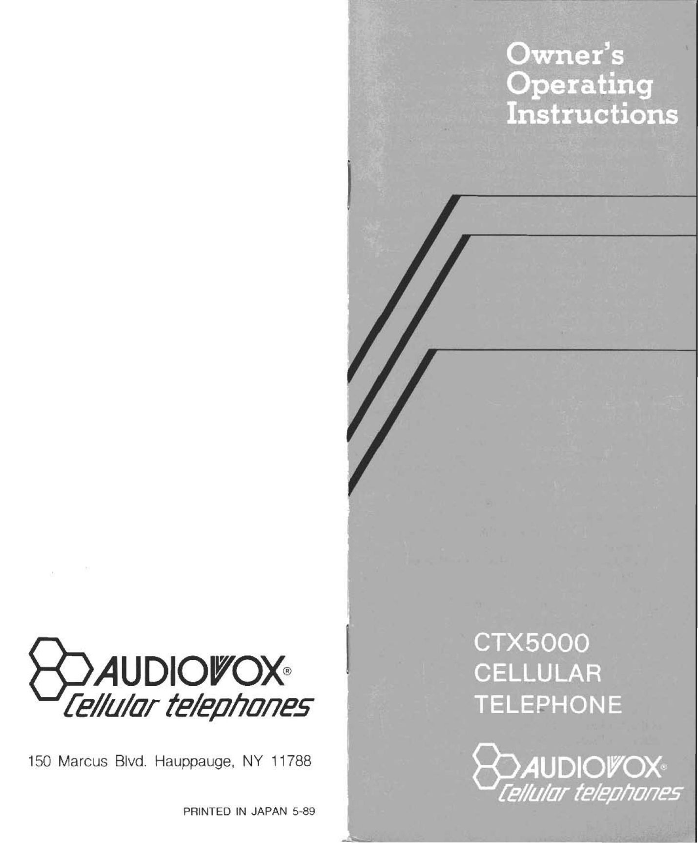 Audiovox CTX5000 Cell Phone User Manual