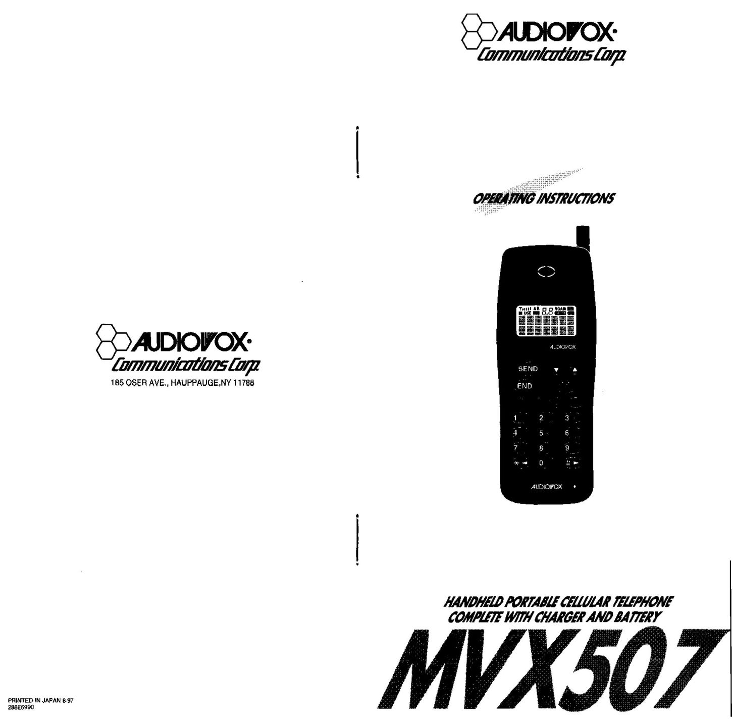 Audiovox MVX507 Cell Phone User Manual