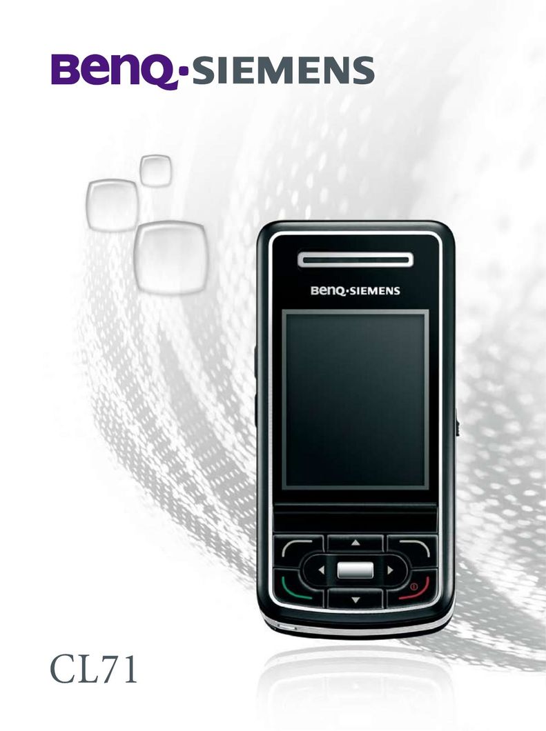 BenQ CL 71 Cell Phone User Manual
