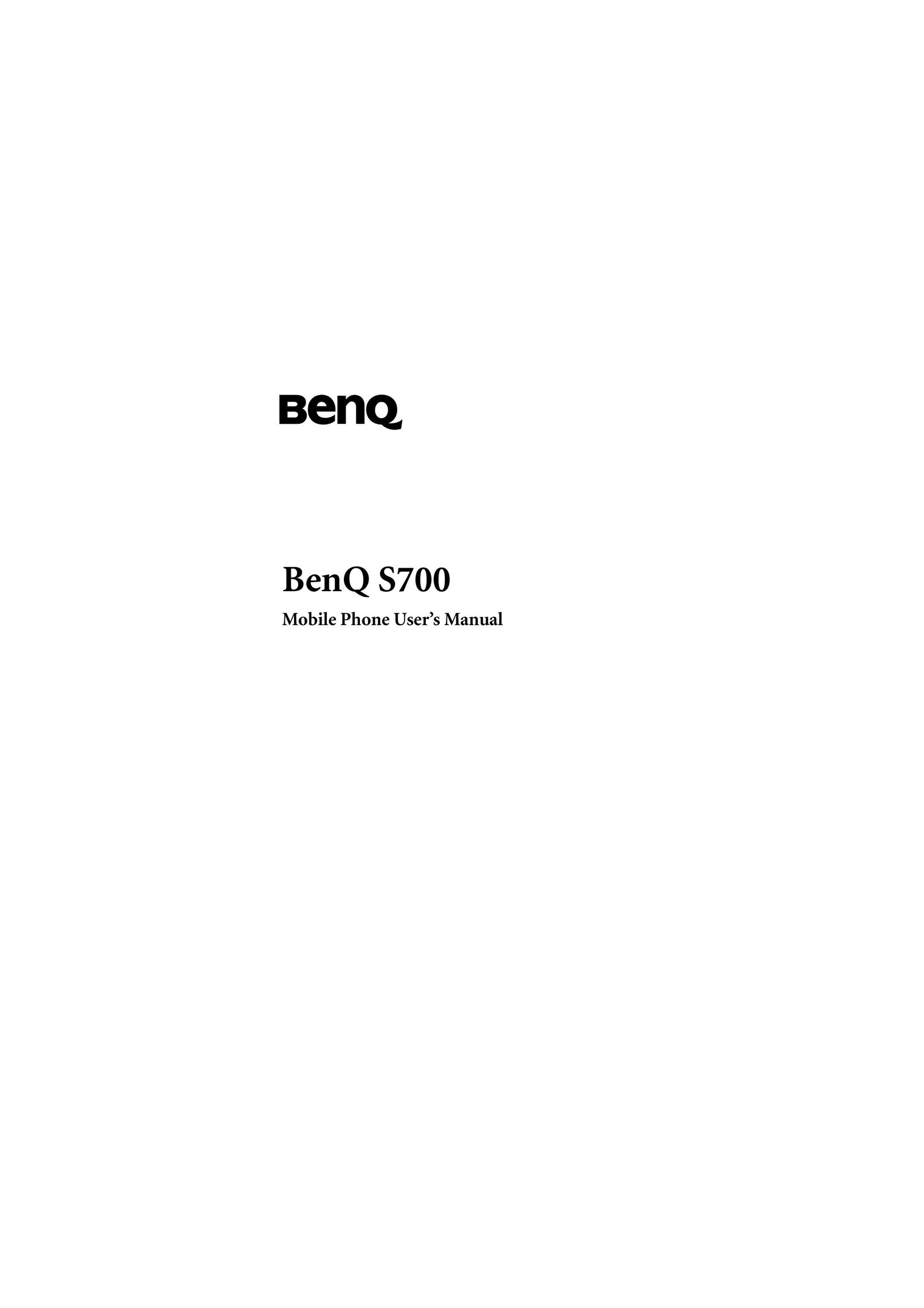 BenQ S700 Cell Phone User Manual