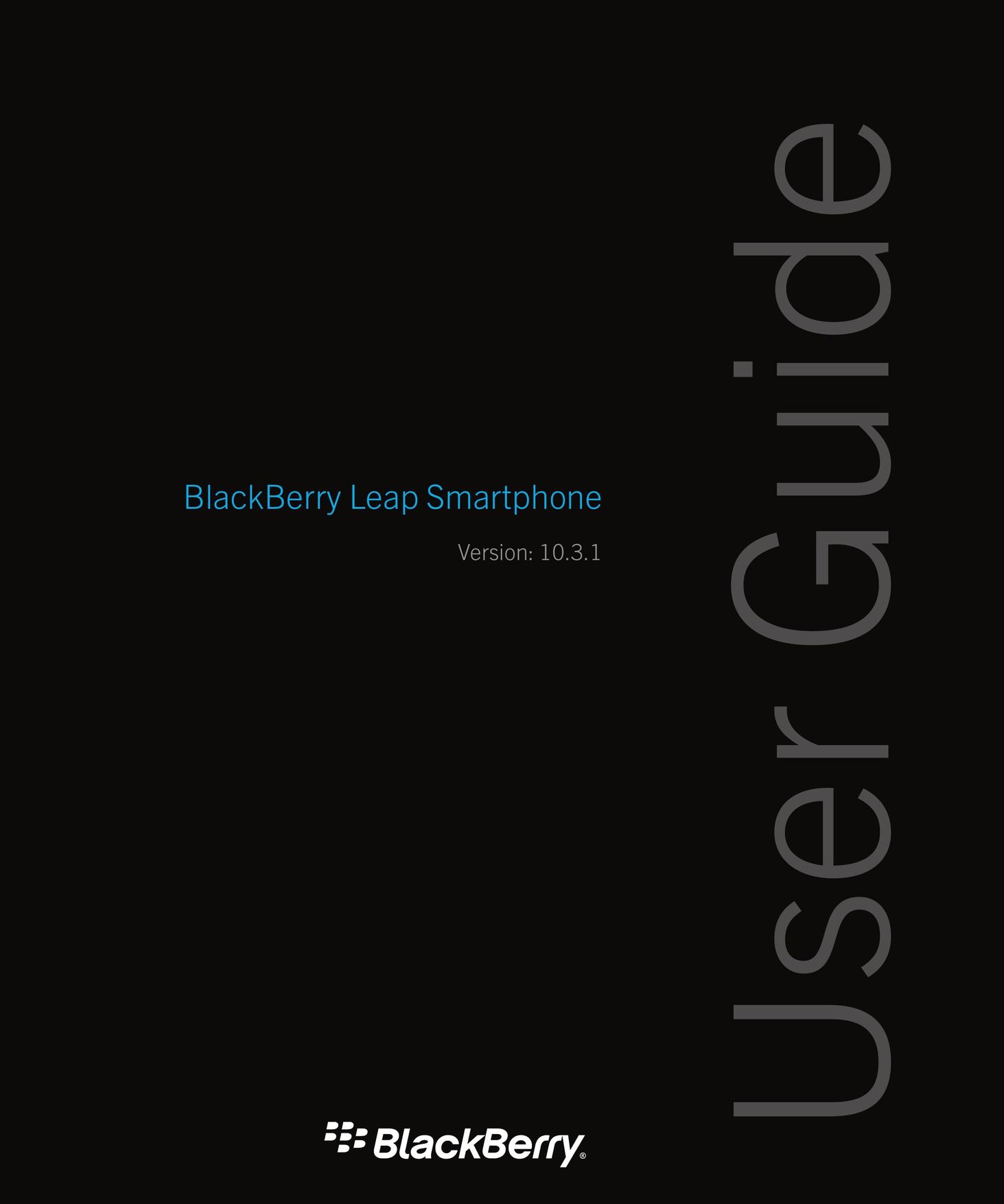 Blackberry 10.3.1 Cell Phone User Manual