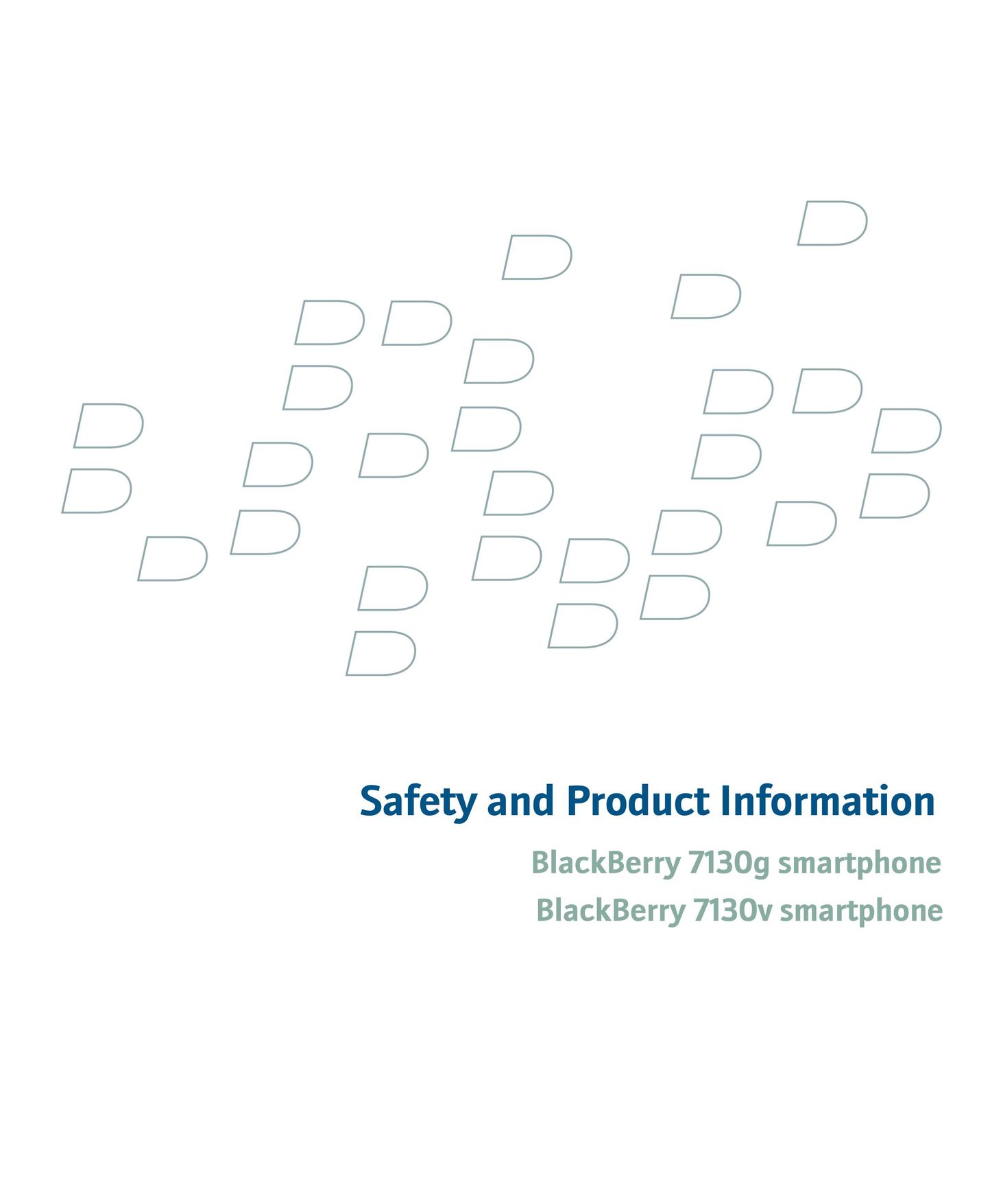 Blackberry 7130g Cell Phone User Manual