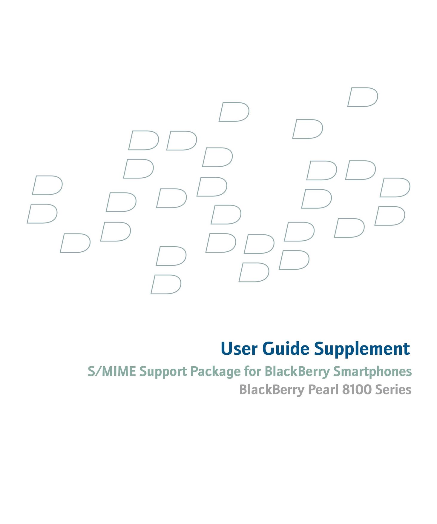 Blackberry 8100 Series Cell Phone User Manual
