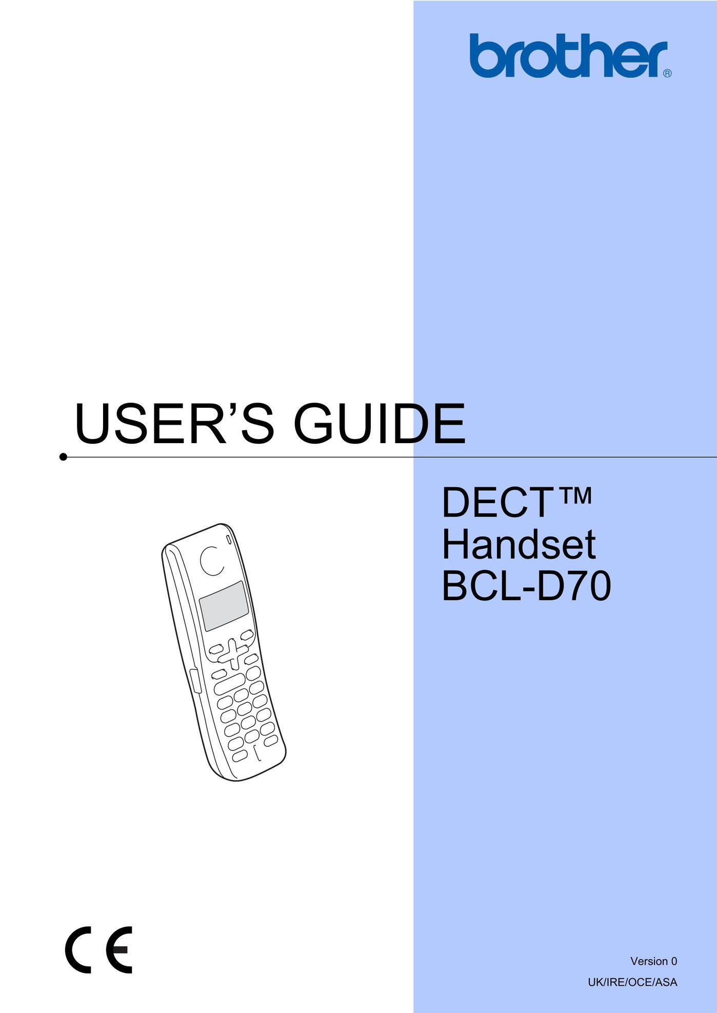 Brother BCL-D70 Cell Phone User Manual