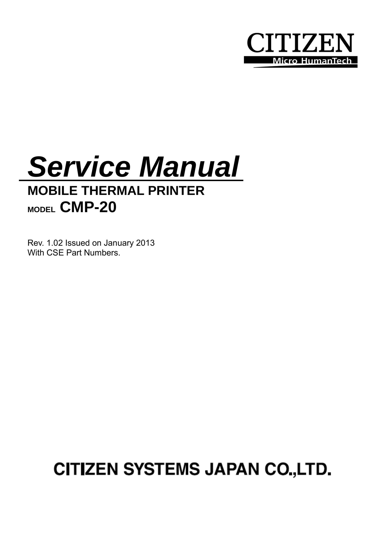 Citizen CMP-20 Cell Phone User Manual