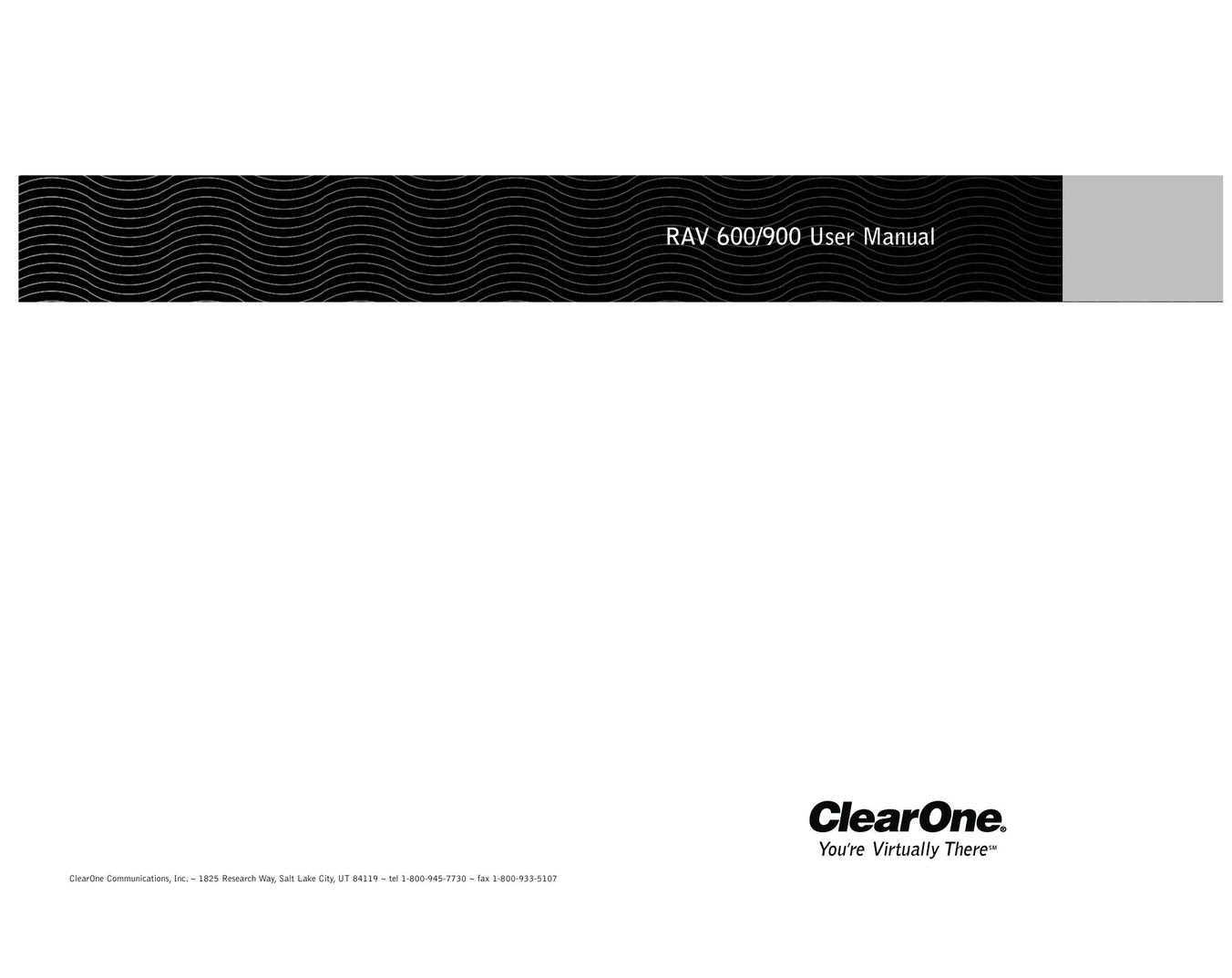 ClearOne comm 600/900 Cell Phone User Manual