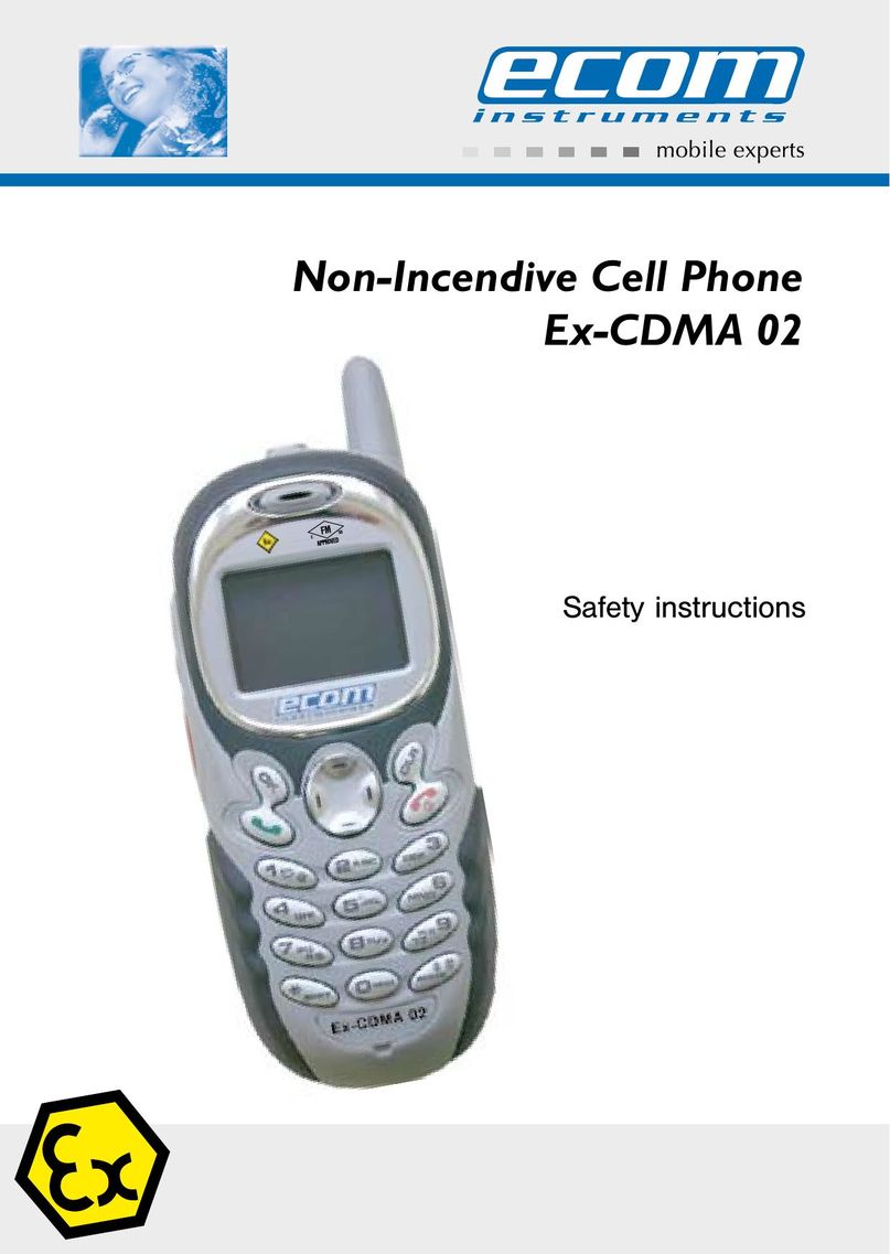 Ecom Instruments Ex-CDMA 02 Cell Phone User Manual