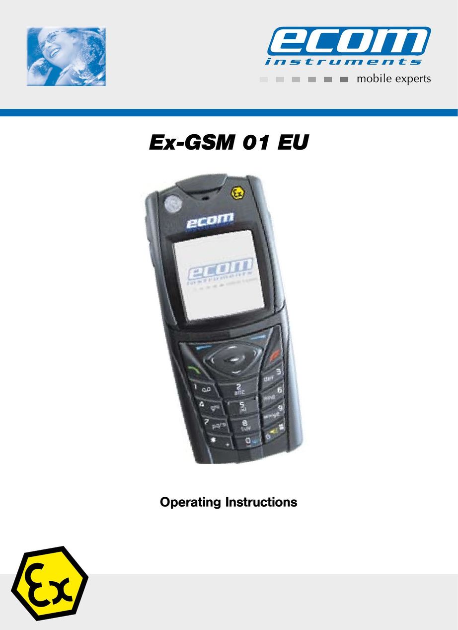 Ecom Instruments Ex-GSM 01 EU Cell Phone User Manual