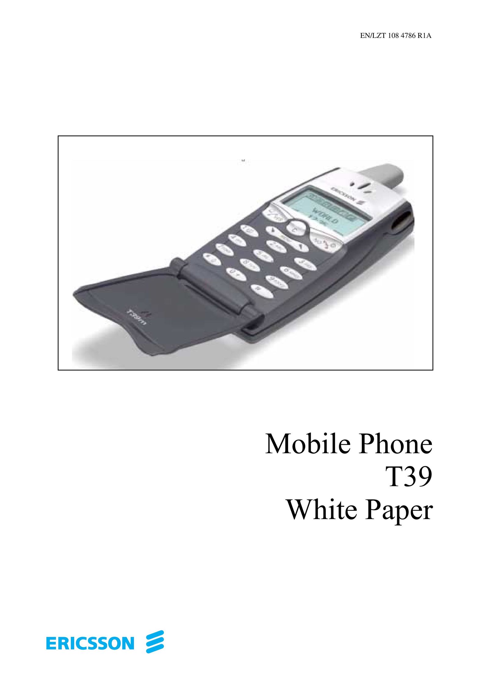 Ericsson T39 Cell Phone User Manual