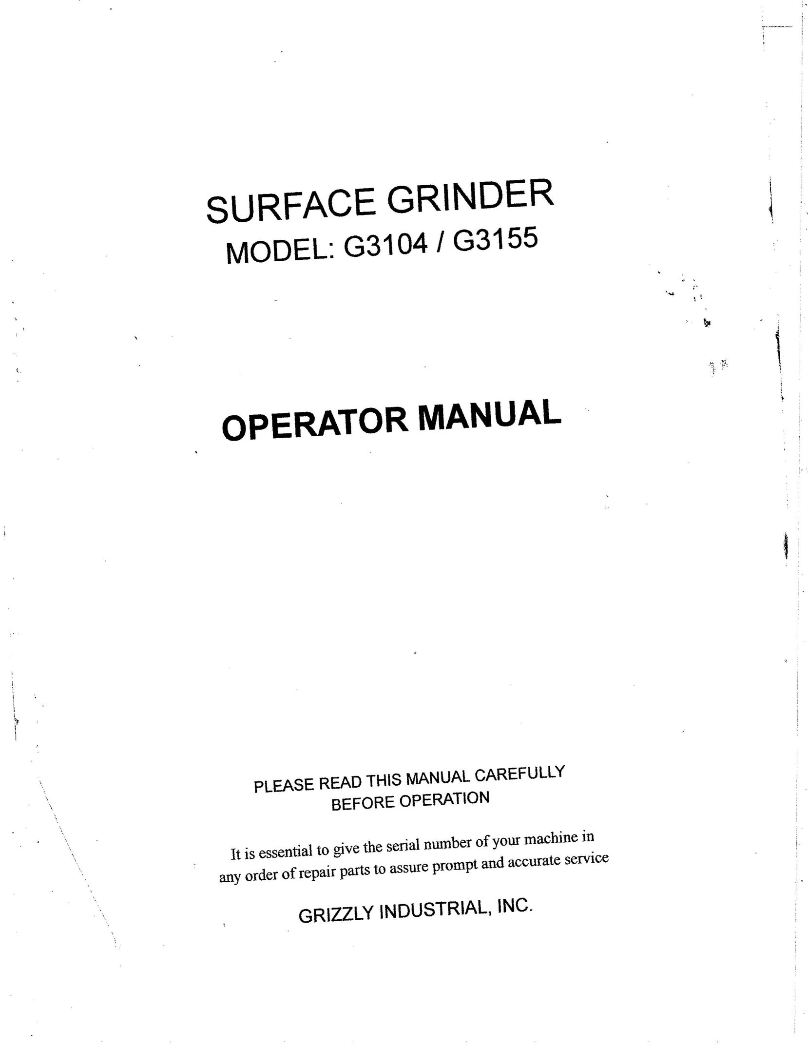 Grizzly G3155 Cell Phone User Manual