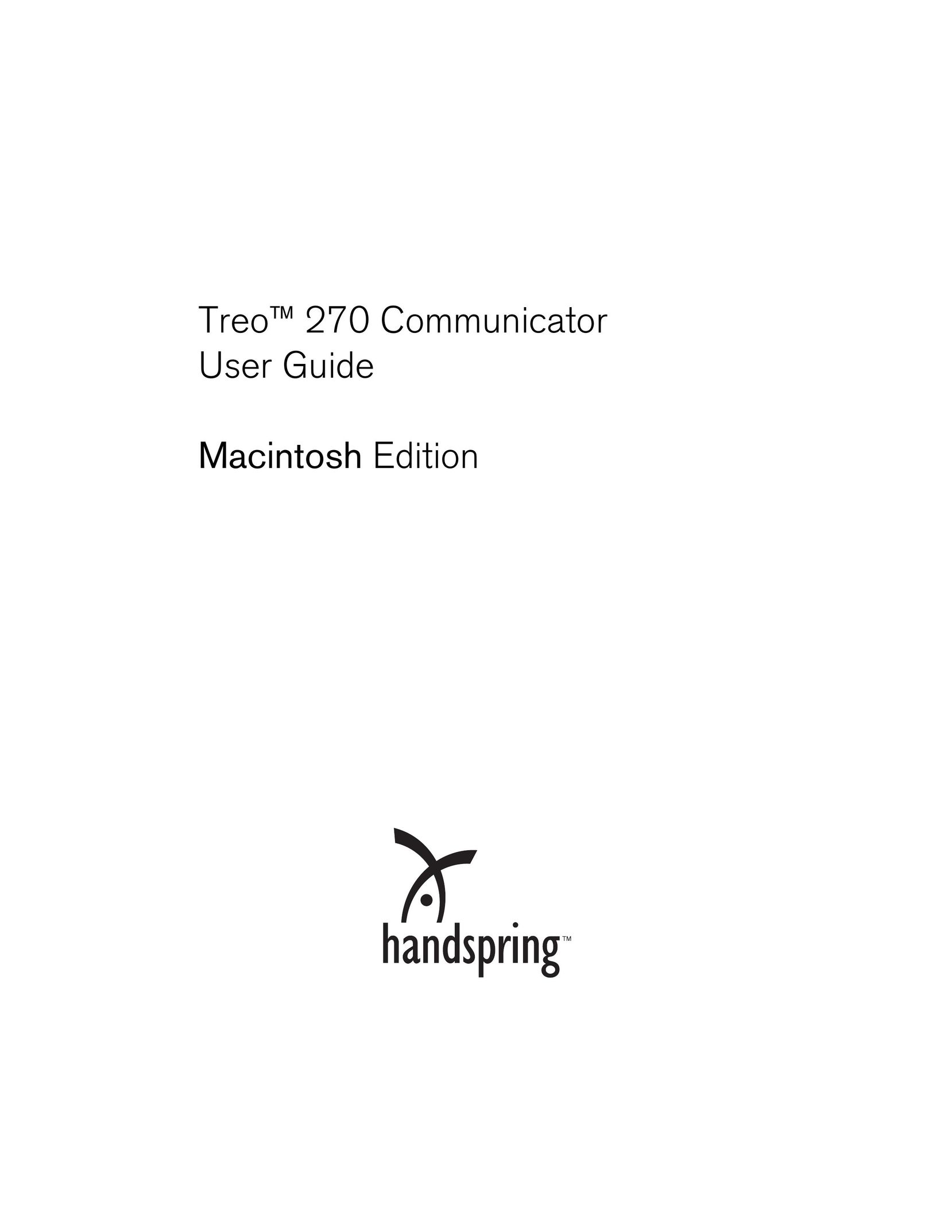Handspring 270 Cell Phone User Manual