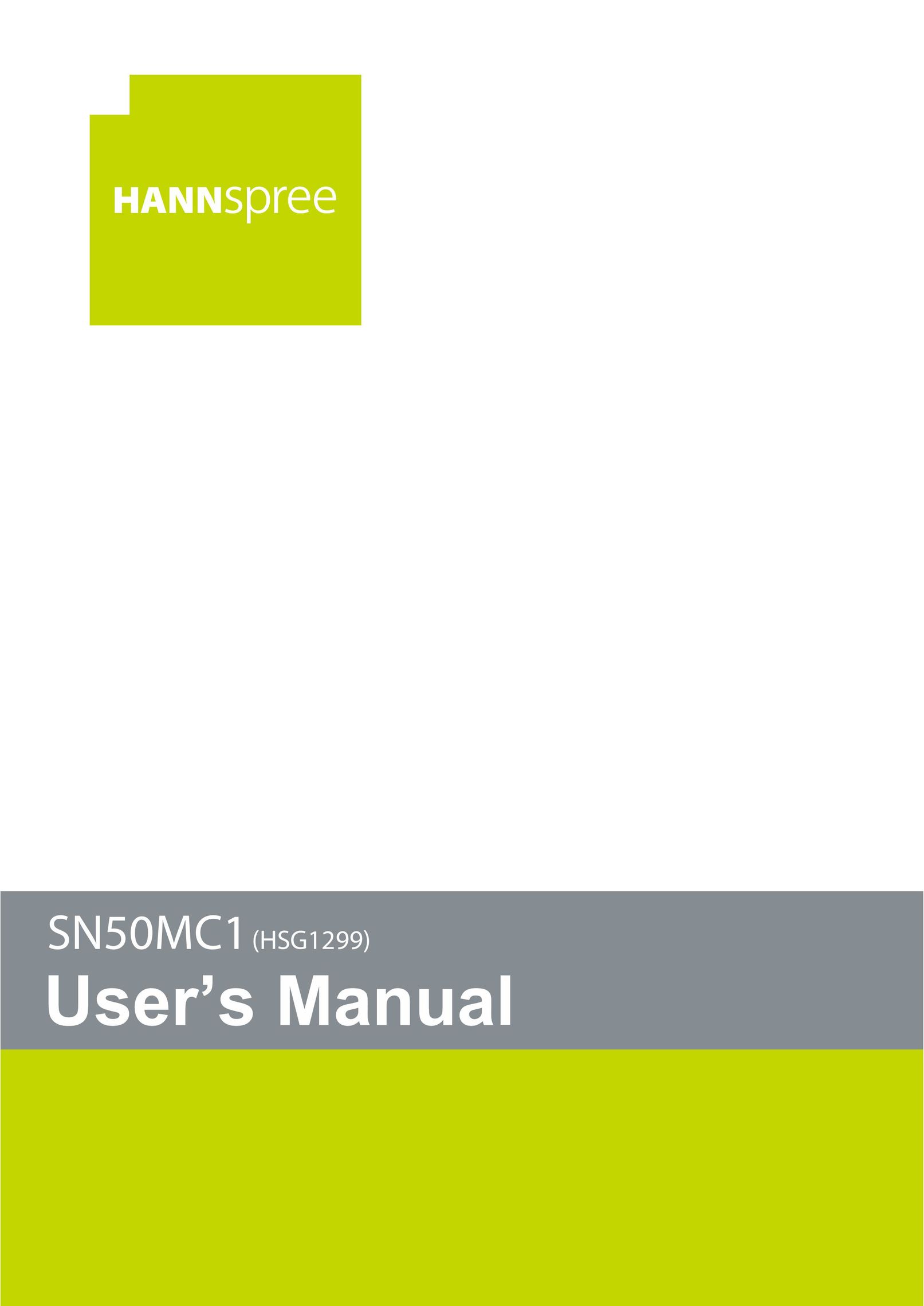 HANNspree SN50MC1 Cell Phone User Manual
