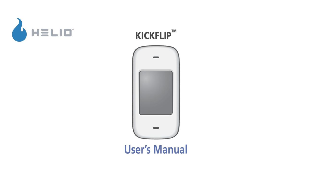 Helio Kick Flip Cell Phone User Manual