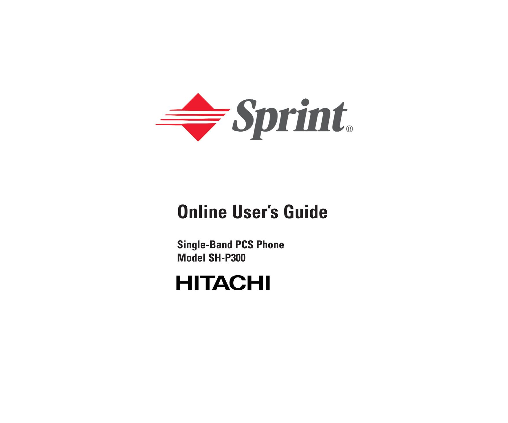Hitachi SH-P300 Cell Phone User Manual