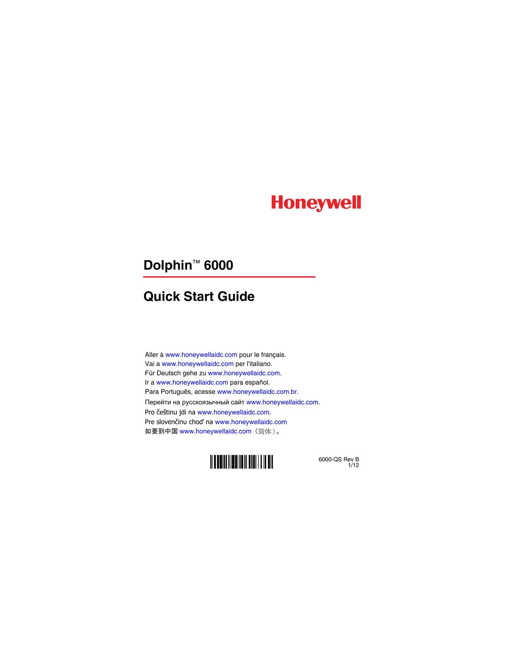 Honeywell 6000 Cell Phone User Manual