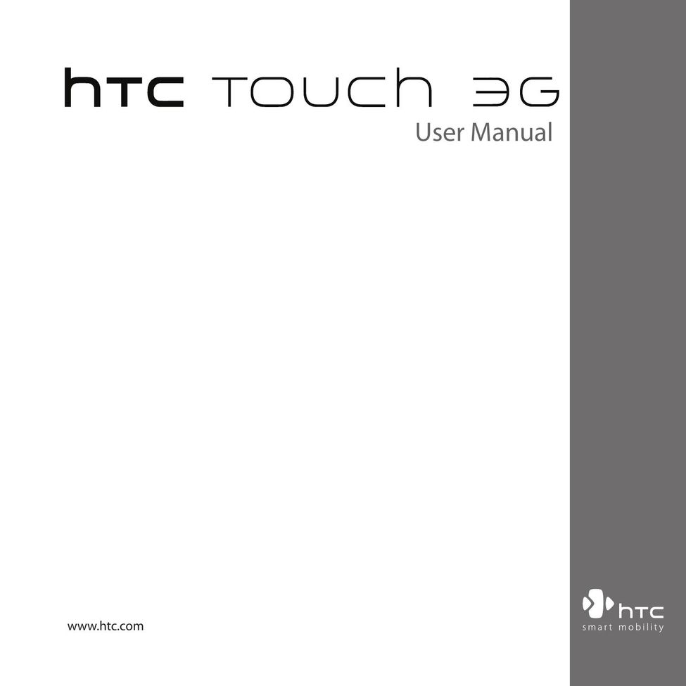 HTC 3G Cell Phone User Manual