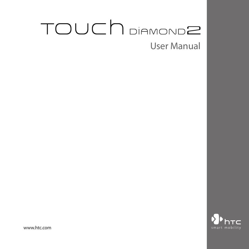 HTC Diamond2 Cell Phone User Manual