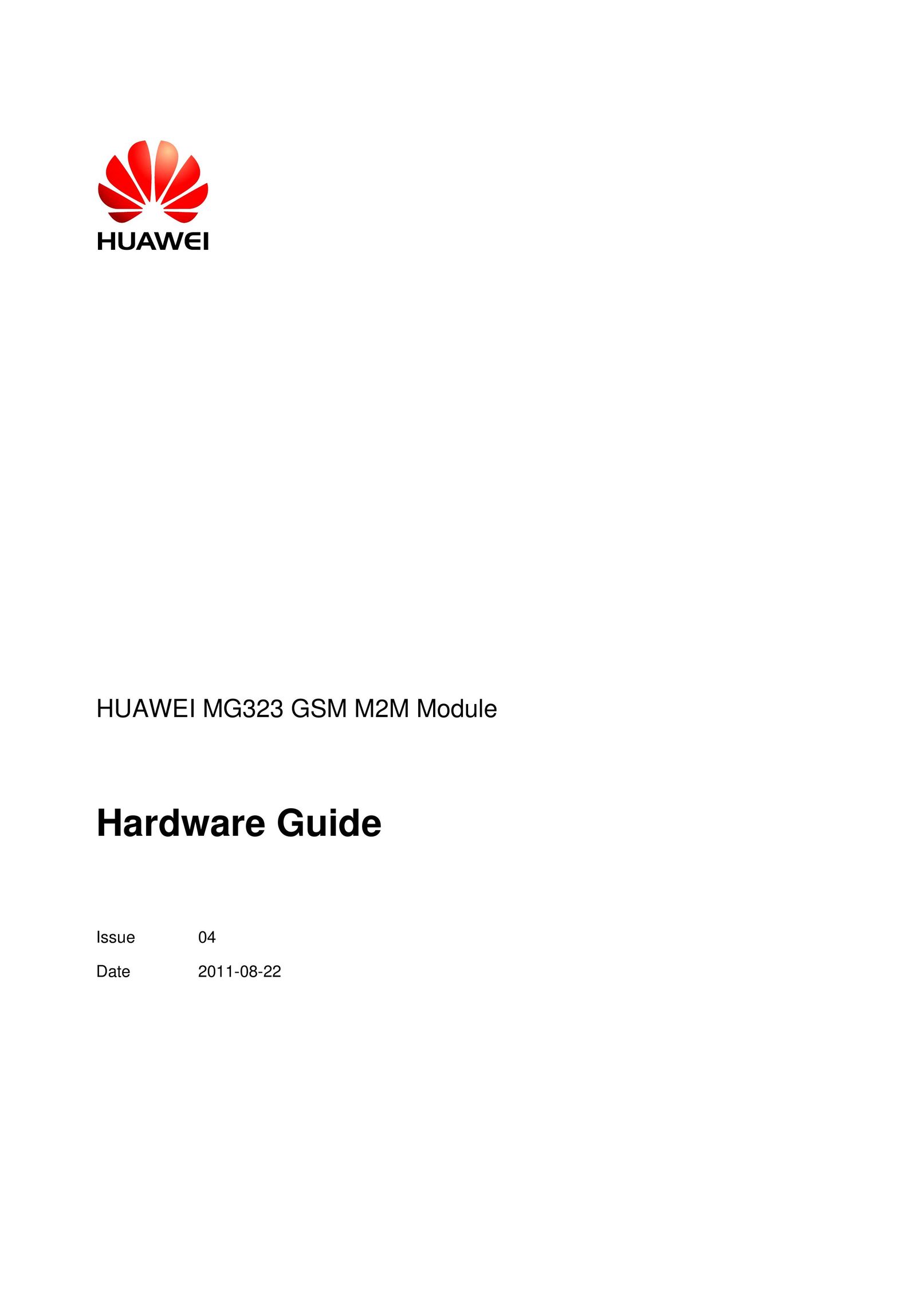 Huawei MG323 Cell Phone User Manual