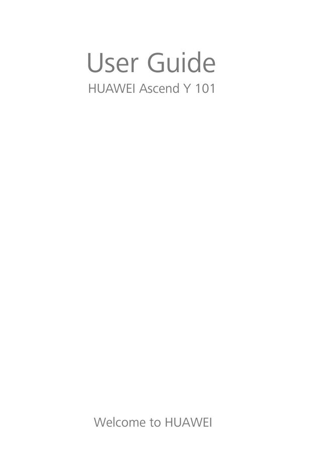 Huawei Y-101 Cell Phone User Manual