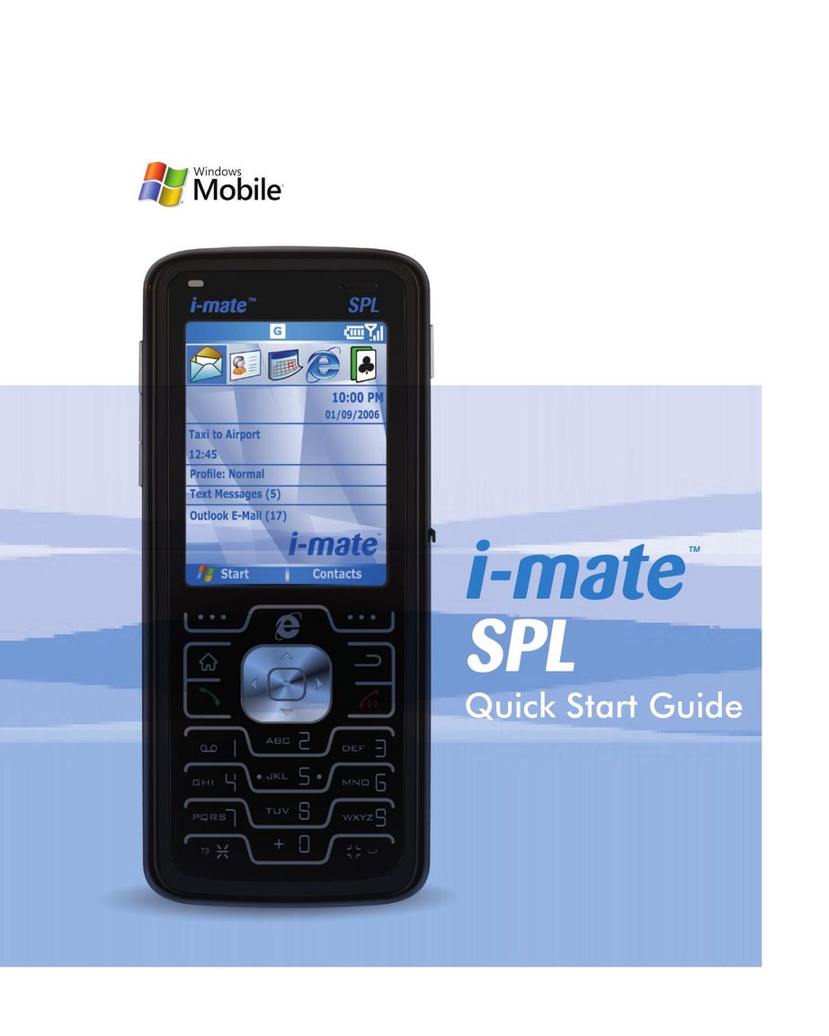 i-mate SPL Cell Phone User Manual