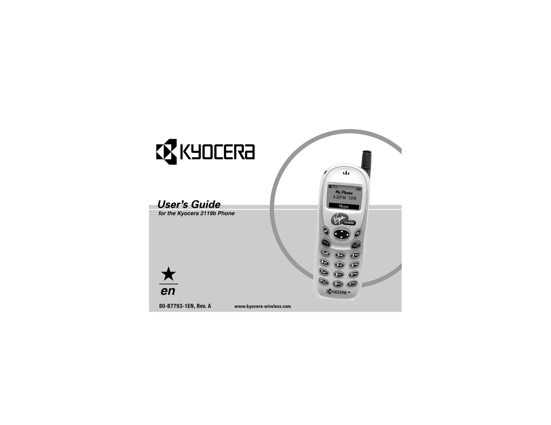 Kyocera 2119b Cell Phone User Manual