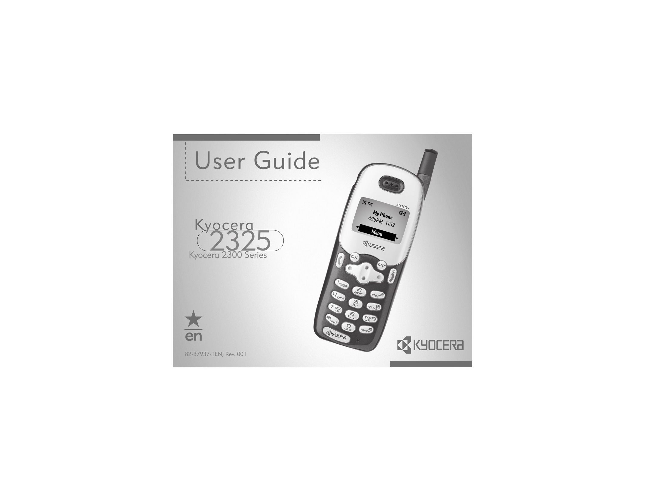 Kyocera 2300 Series Cell Phone User Manual