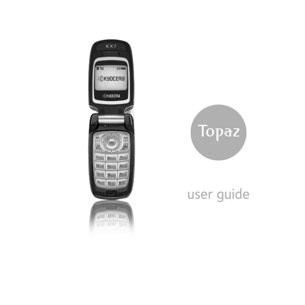 Kyocera 901 Cell Phone User Manual