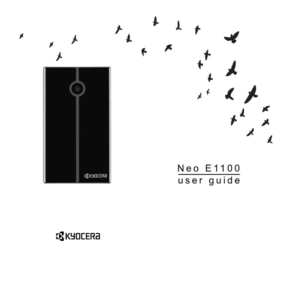 Kyocera E1100 Cell Phone User Manual