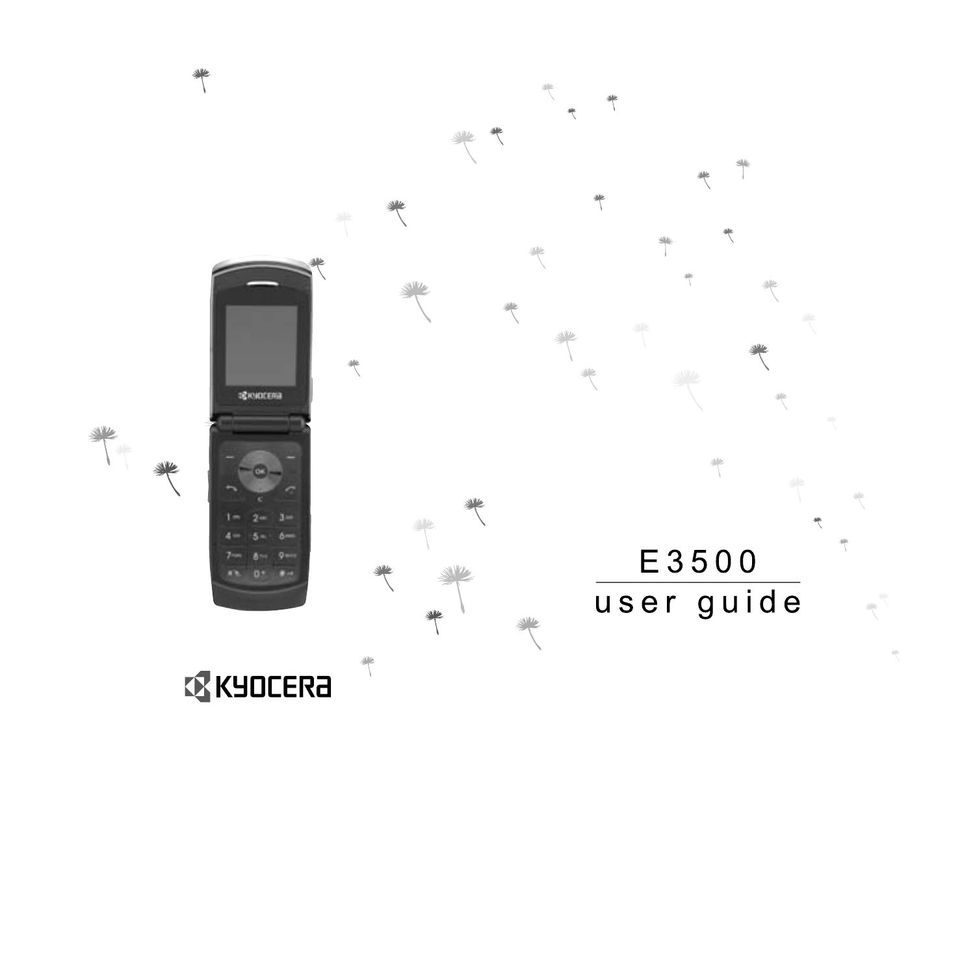 Kyocera E3500 Cell Phone User Manual