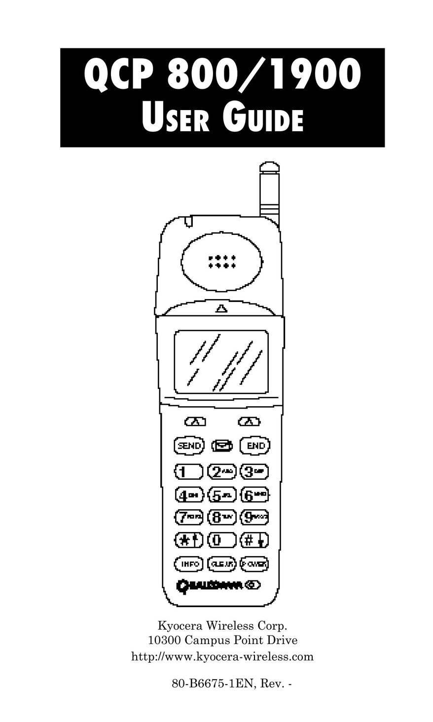Kyocera FS-1900 Cell Phone User Manual
