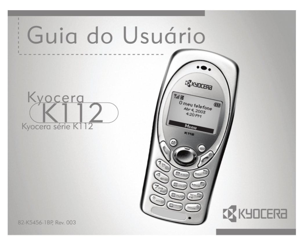 Kyocera K112 Cell Phone User Manual