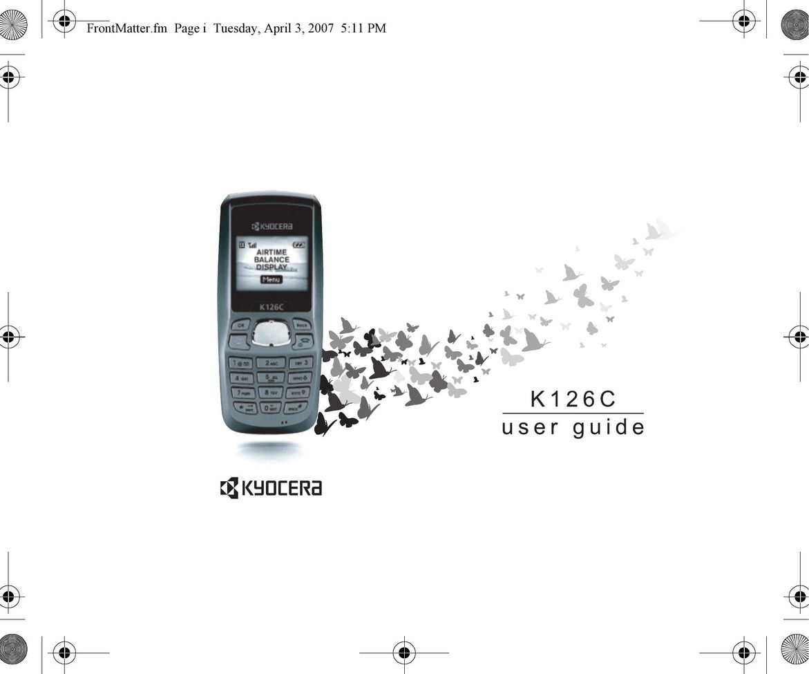 Kyocera K126C Cell Phone User Manual