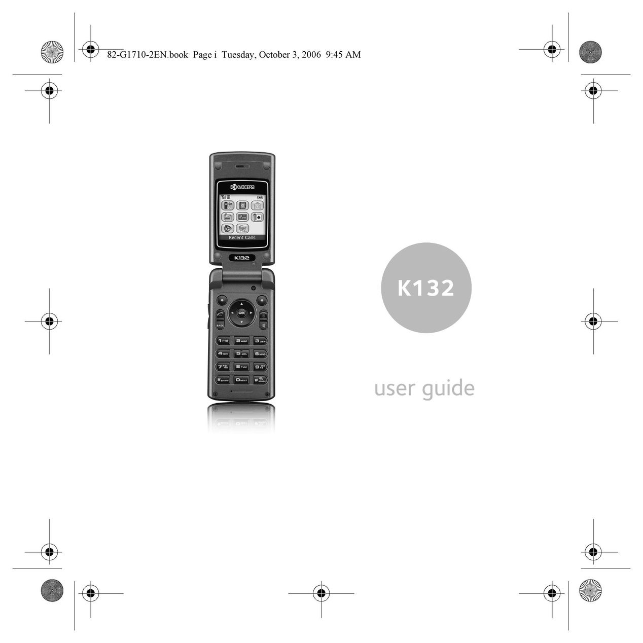 Kyocera K132 Cell Phone User Manual