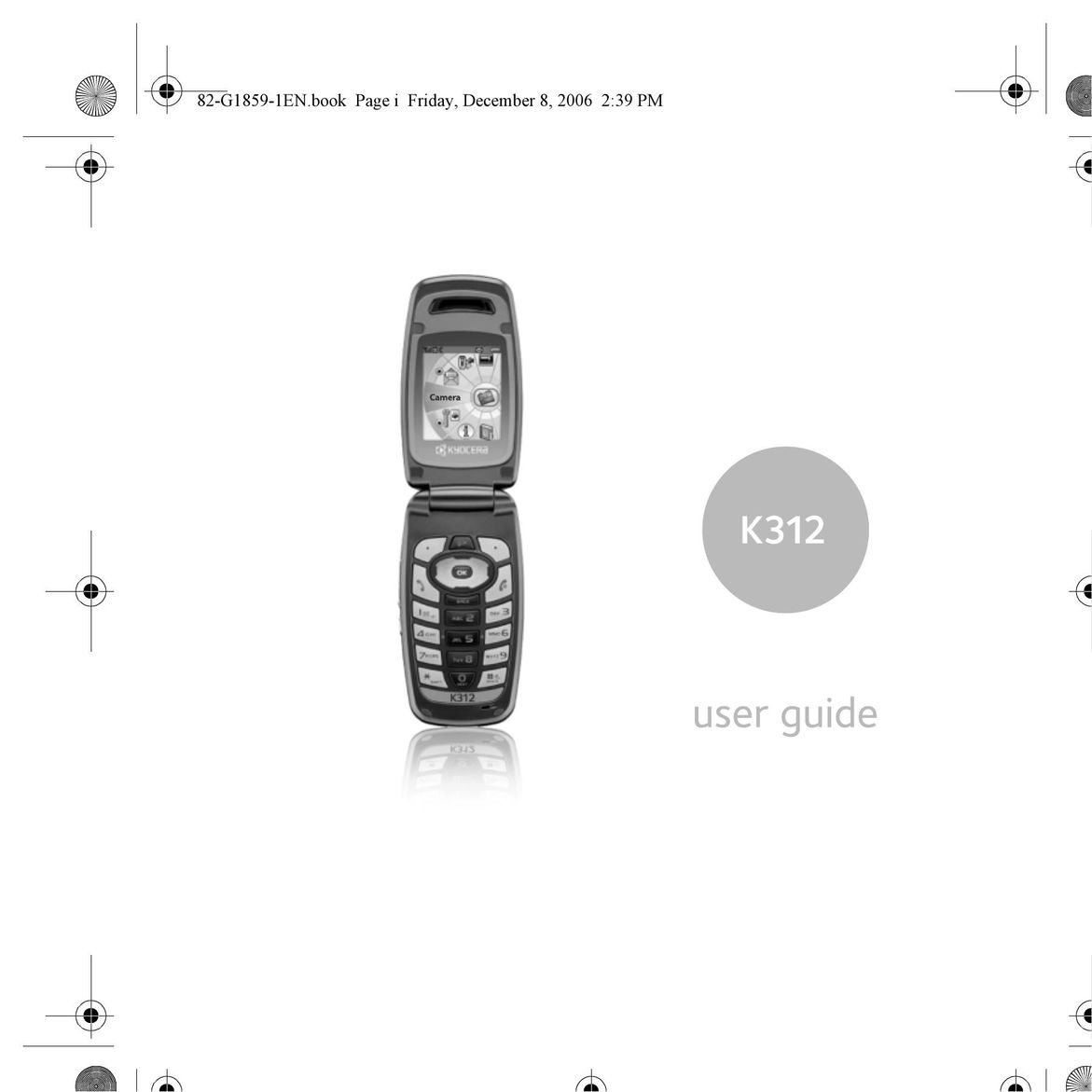 Kyocera K312 Cell Phone User Manual