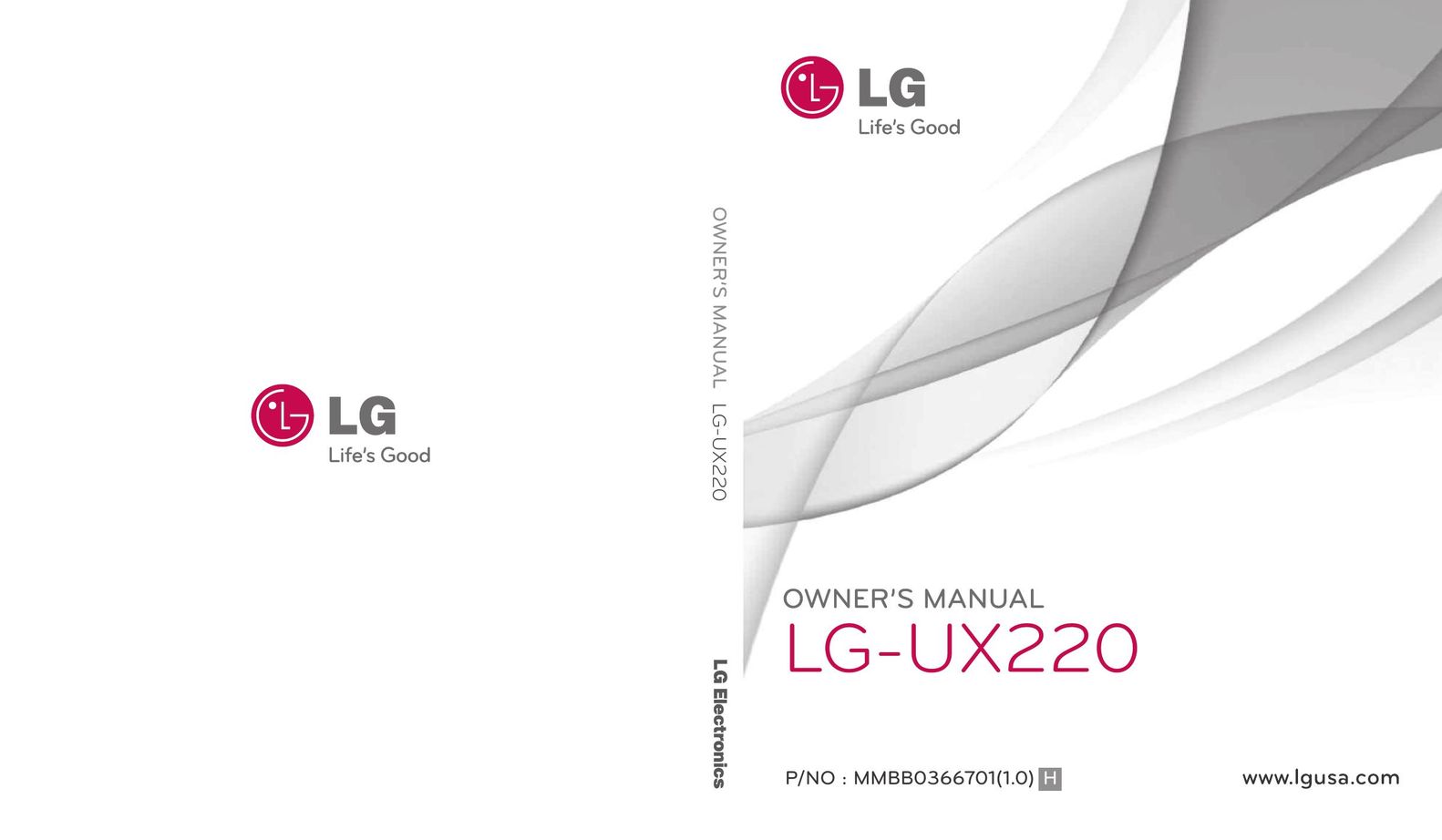 LG Electronics -UX220 Cell Phone User Manual