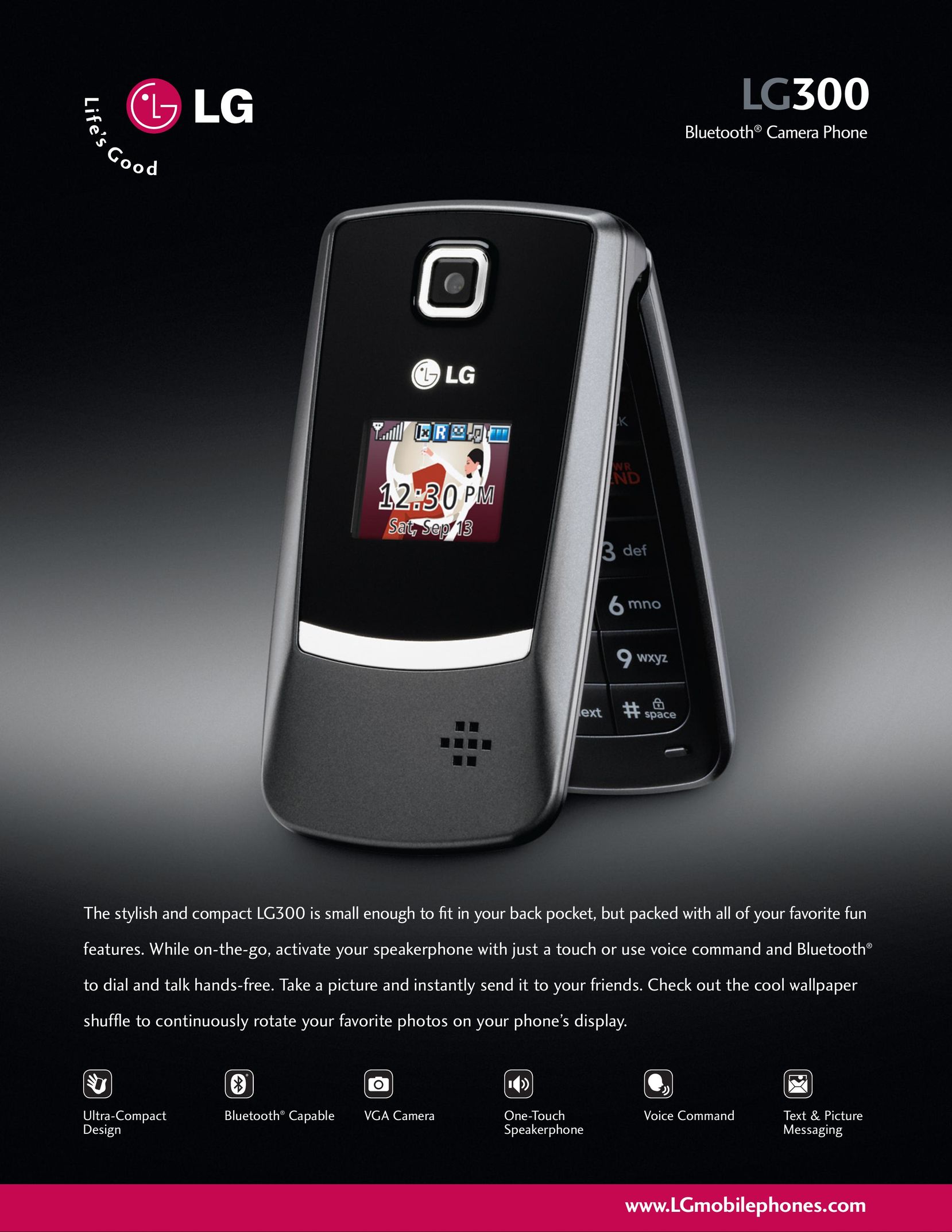 LG Electronics 300 Cell Phone User Manual
