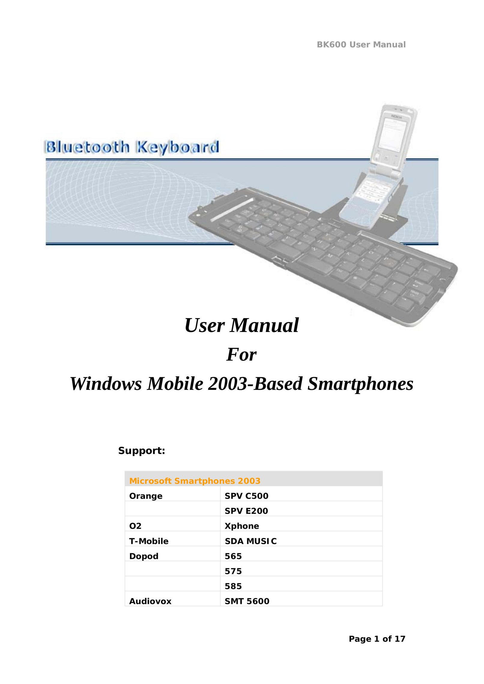 Microsoft BK600 Cell Phone User Manual