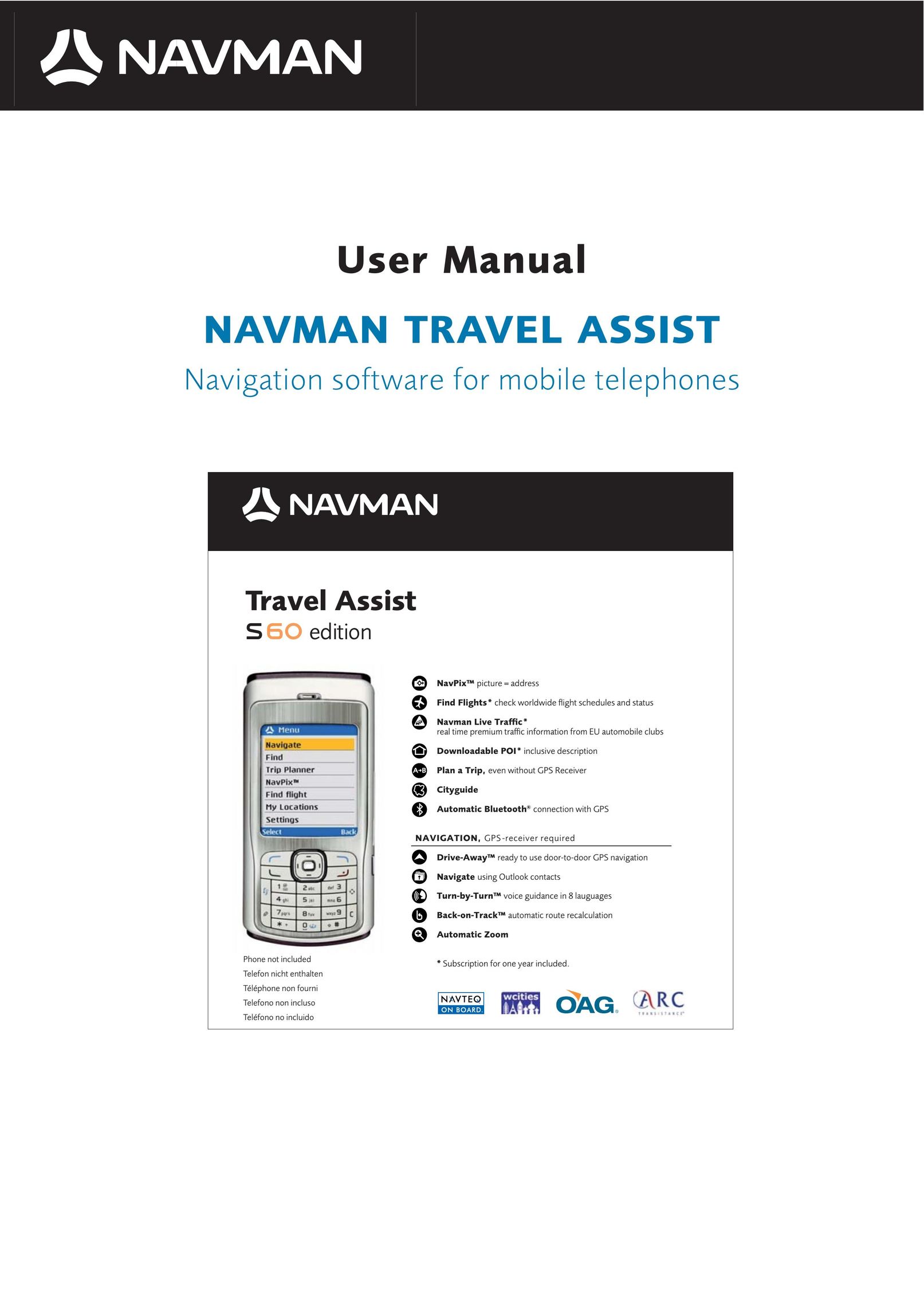 Navman S60 Cell Phone User Manual