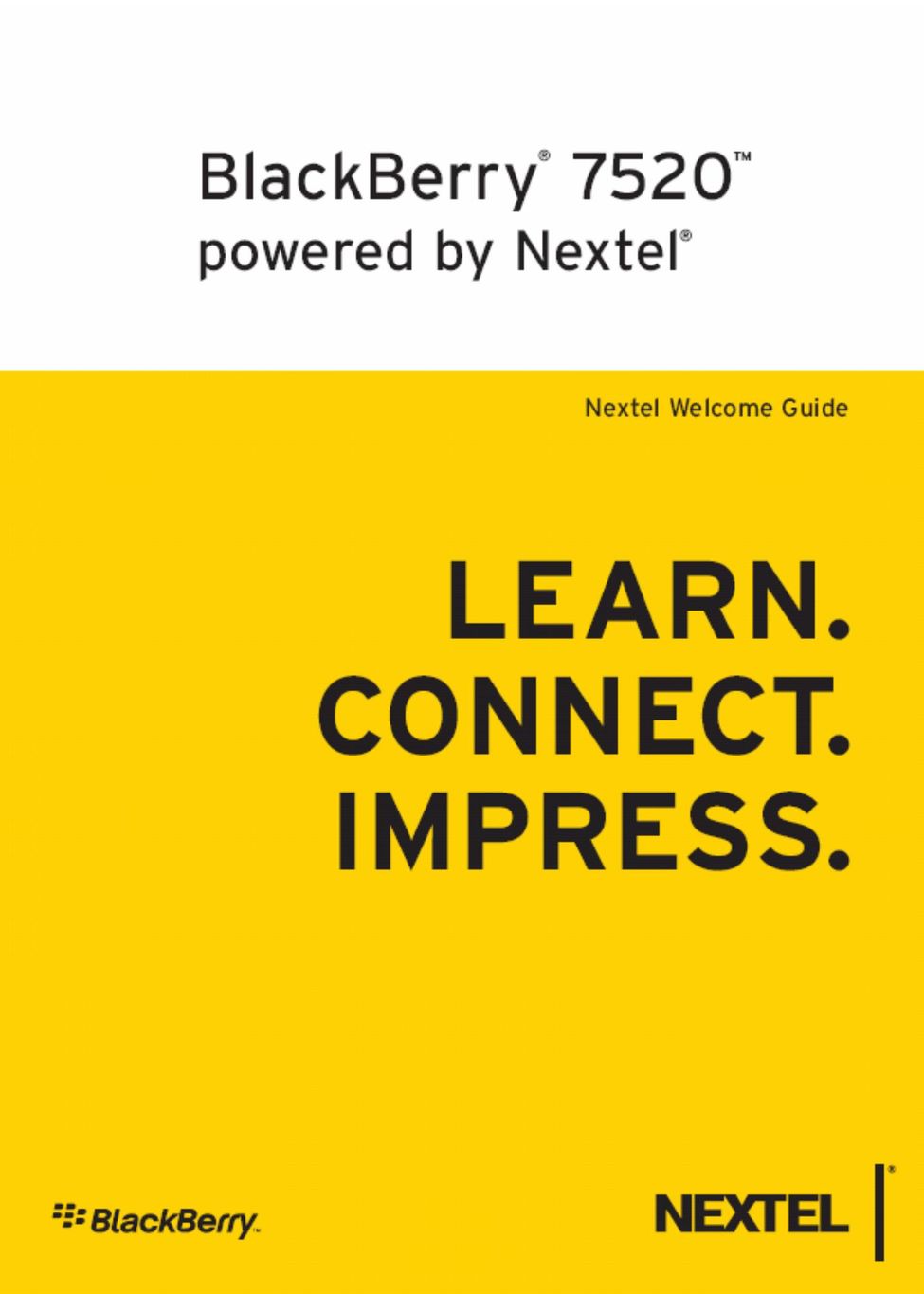 Nextel comm 7520 Cell Phone User Manual