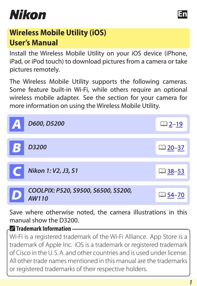 Nikon D600 Cell Phone User Manual