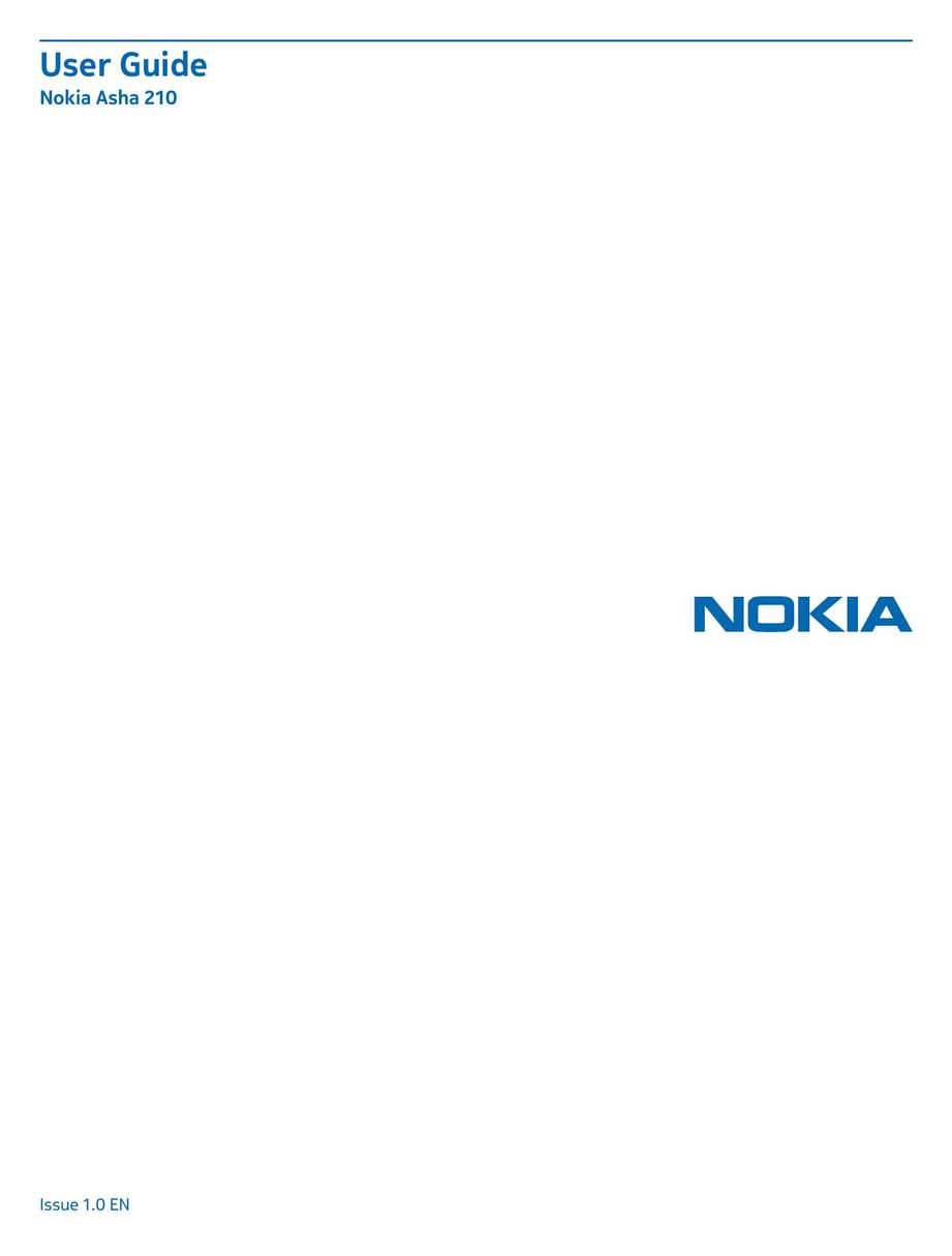 Nokia 210 Cell Phone User Manual