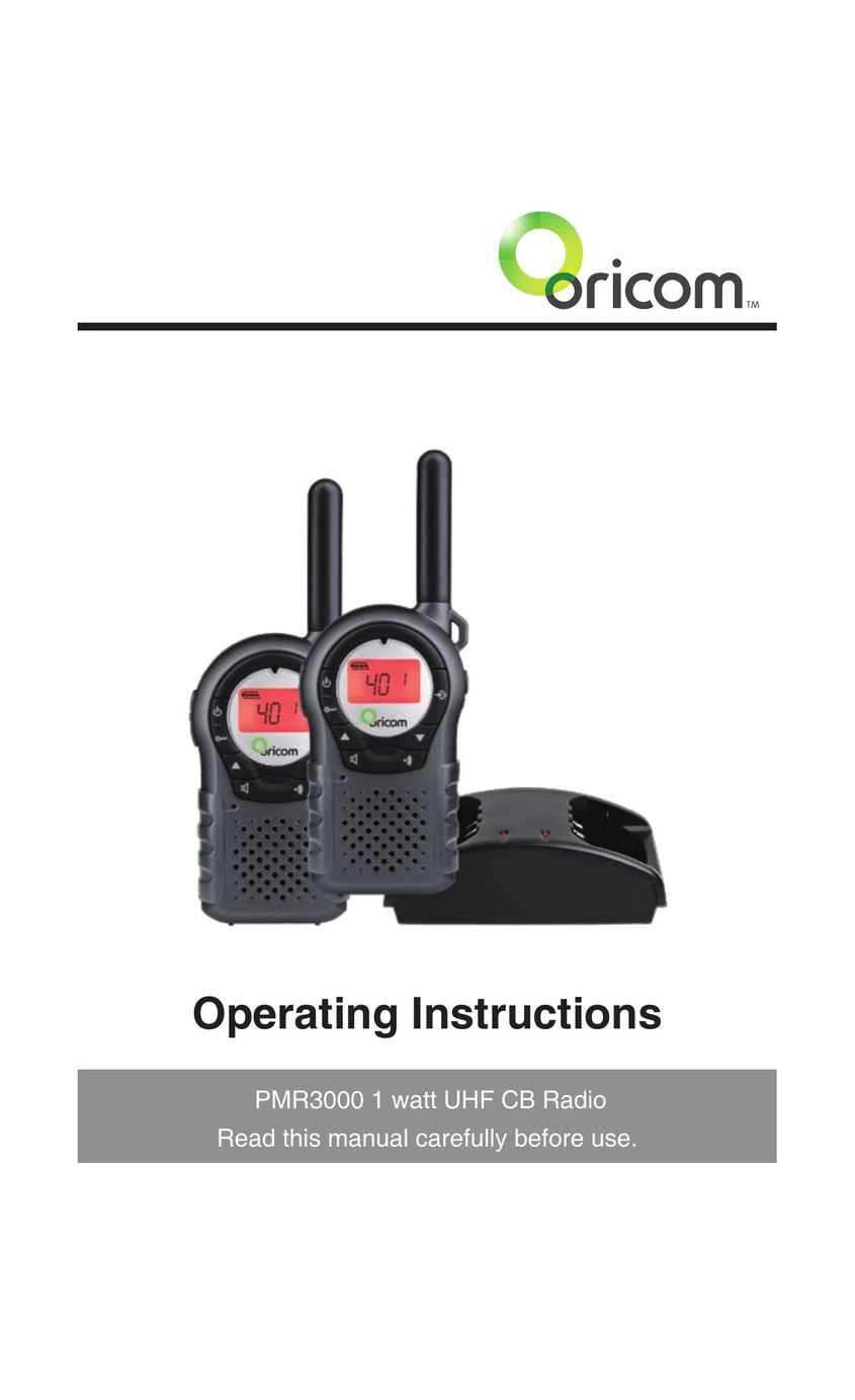 Oricom PMR3000 Cell Phone User Manual