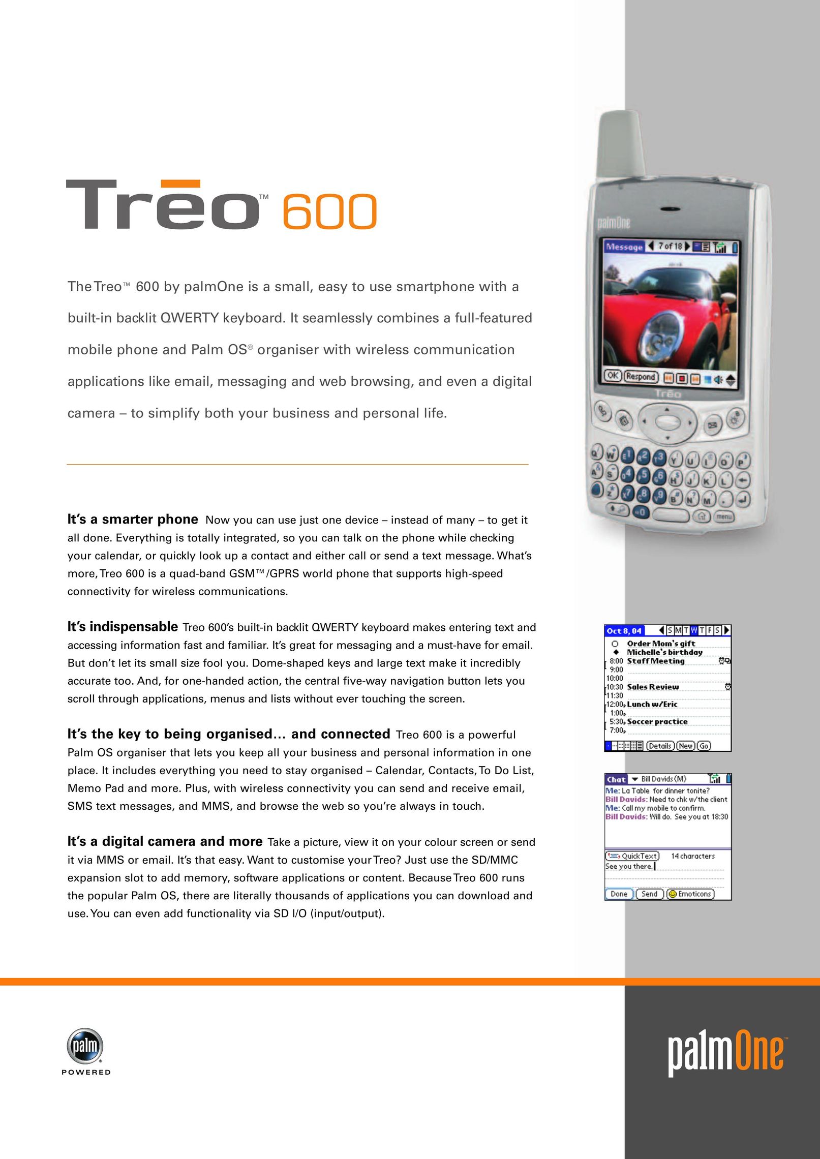 Palm 600 Cell Phone User Manual