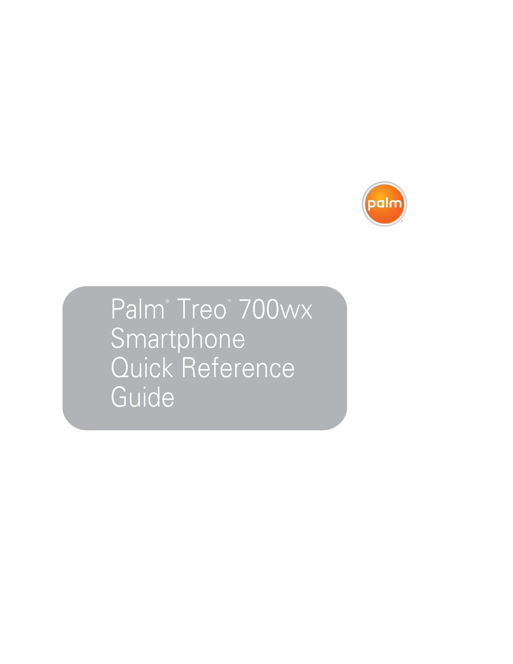 Palm 700wx Cell Phone User Manual
