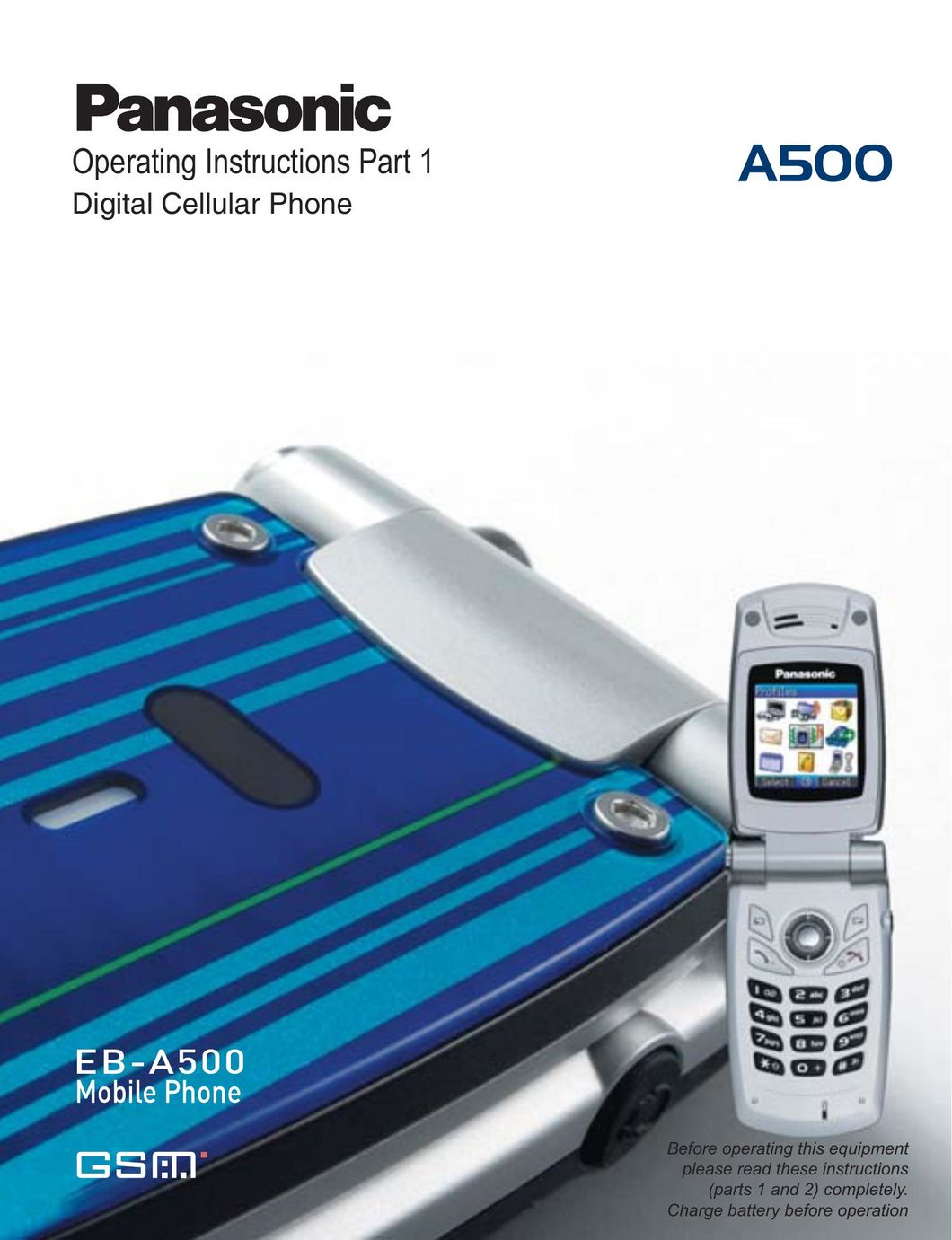 Panasonic A500 Cell Phone User Manual