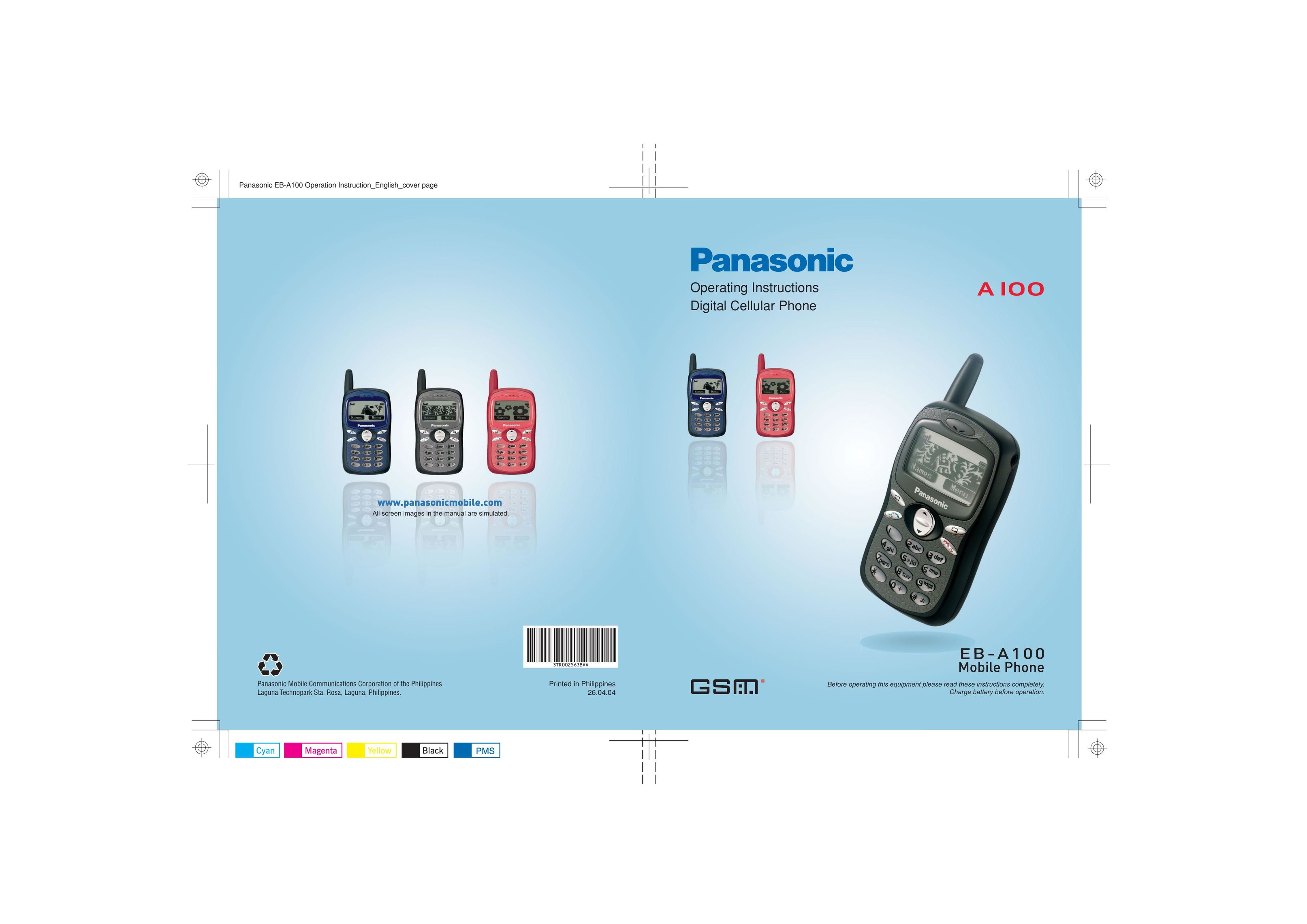 Panasonic EB-A100 Cell Phone User Manual