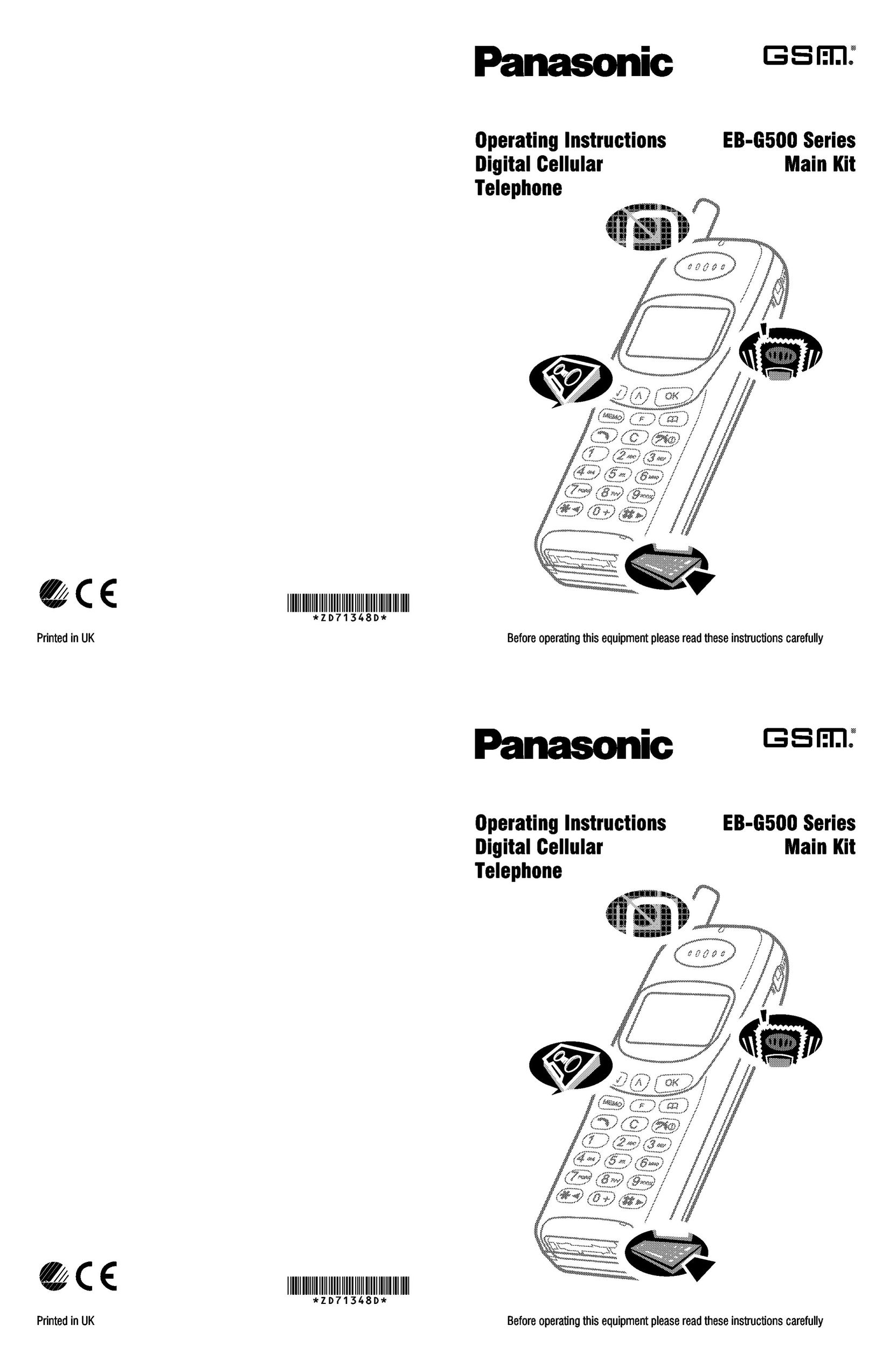 Panasonic EB-G500 Cell Phone User Manual